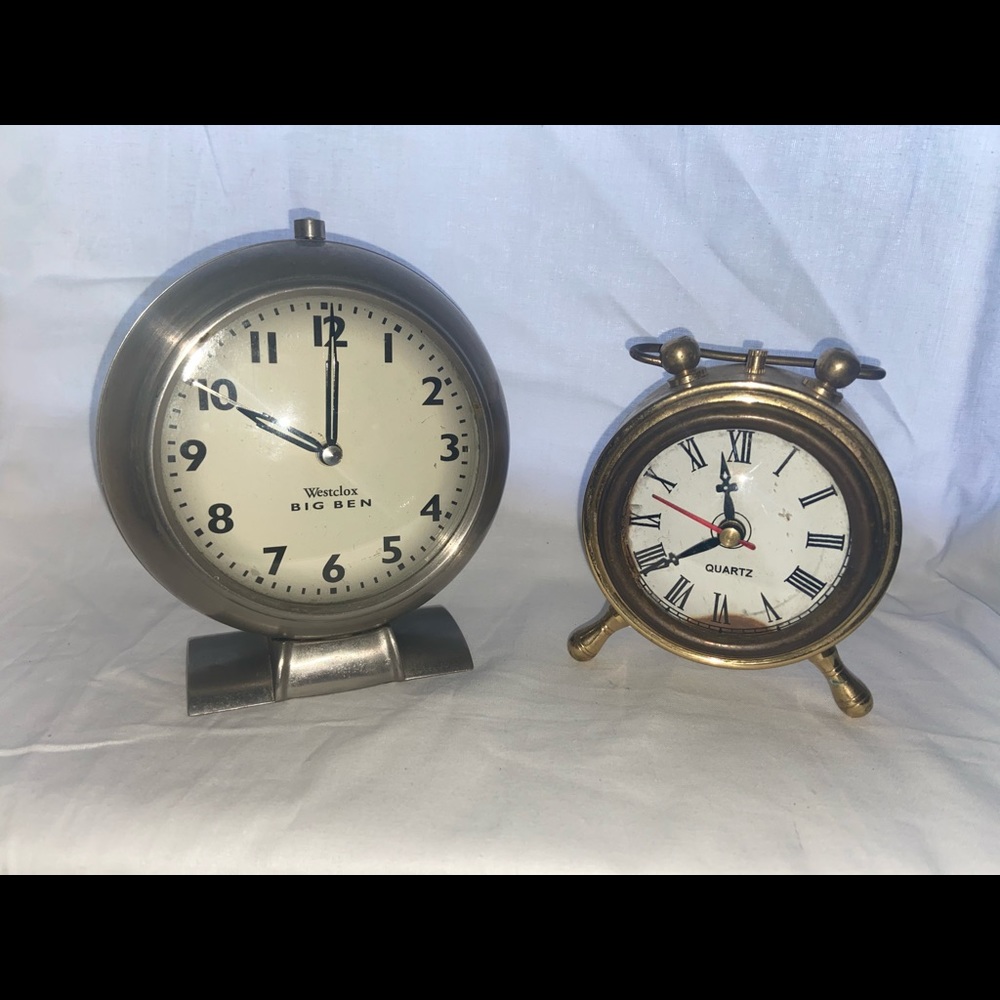 Two vintage clocks